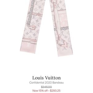 LOUIS VUITTON scarf (WITH tags, 100% SILK)